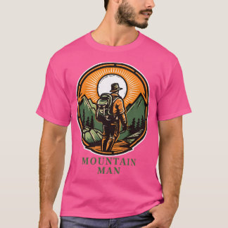T-shirt Mountain Man - Montagnes Camping Wanderlust Randon
