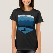 T-shirt Mountain River Lake Kayak Canoe Kayak Paddle (Devant)