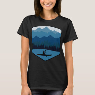 T-shirt Mountain River Lake Kayak Canoe Kayak Paddle