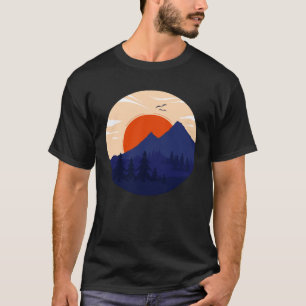 T-shirt Mountain Sunset Graphic Adventure Extérieur Mounta