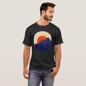 T-shirt Mountain Sunset Graphic Adventure Outdoor Mountain (Devant entier)