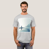 T-shirt Mountain Zen Conception pacifique de méditation (Devant entier)
