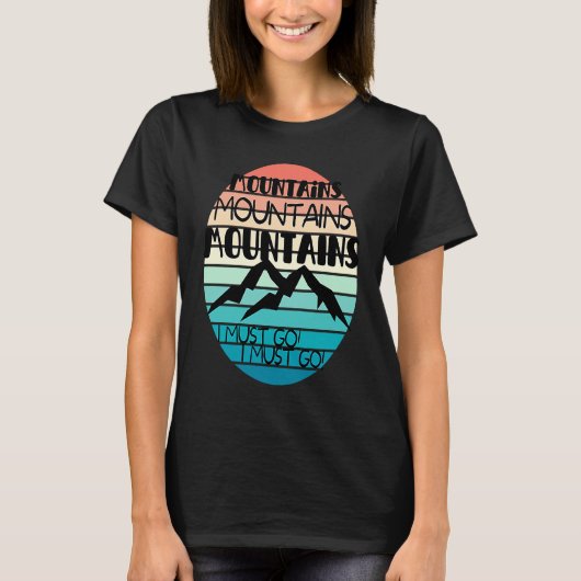 T-shirt Mountains are Calling Sunsets  Snow Slopes Family  (Devant)
