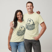T-shirt Mountains Are Waiting Mountain Climber Design (Unisexe)