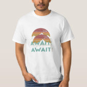 T-shirt Mountains Await." en multicolor (Devant)