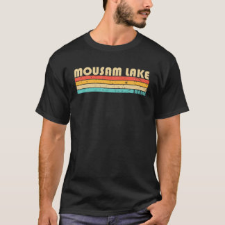 T-shirt MOUSAM LAKE MAINE Funny Pêche Camping Été