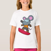 T-shirt Mouse as Snowboarder (Devant)