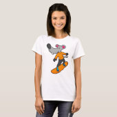 T-shirt Mouse as Snowboarder (Devant entier)