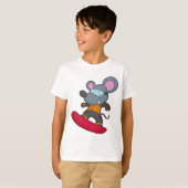 T-shirt Mouse as Snowboarder (Devant entier)