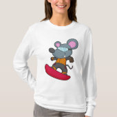 T-shirt Mouse as Snowboarder (Devant)