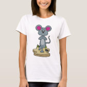 T-shirt Mouse at yoga (Devant)