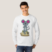 T-shirt Mouse at yoga (Devant entier)