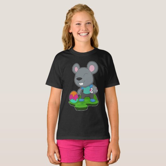 T-shirt Mouse Easter Easter (Devant entier)