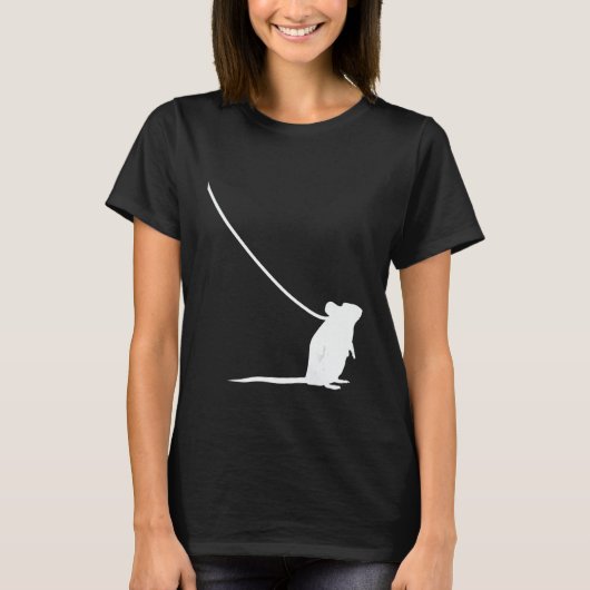 T-shirt Mouse on a Leash Mice Animal Wildlife Cute Pet 1 (Devant)