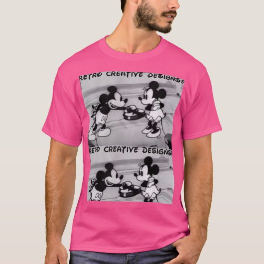 T-SHIRT MOUSE ROMANTIC TEE. THE CUTEST (Devant)