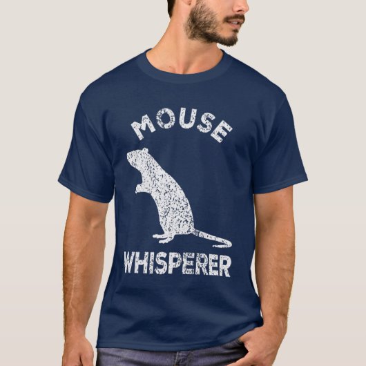 T-shirt Mouse Whisperer Mouse Lover Funny Mouse Quote girl (Devant)