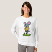 T-shirt Mouse with Coffee cup (Devant entier)
