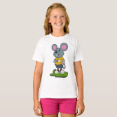 T-shirt Mouse with Coffee cup (Devant entier)