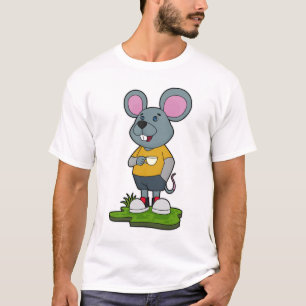 T-shirt Mouse with Coffee cup