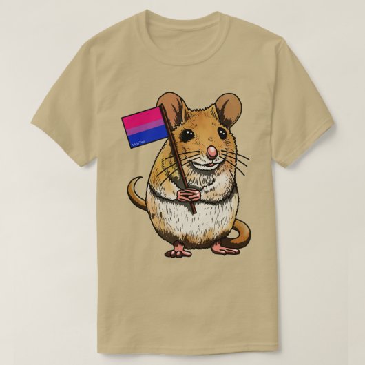 T-shirt Mousie avec Bi Drapeau (Design devant)
