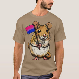 T-shirt Mousie avec Bi Drapeau