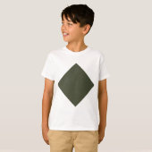 T-shirt moussant Diamant Vert pour enfants (Devant entier)