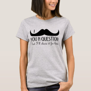 T-shirt Moustache à la mode et fraîche d'I vous une