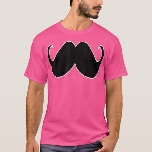 T-shirt Moustache Barbe Vintage Drôle Cadeaux de Blague d'