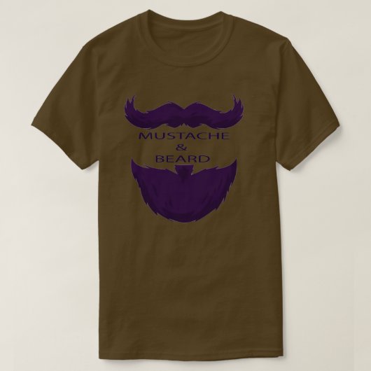 T-shirt Moustache Beard (Design devant)