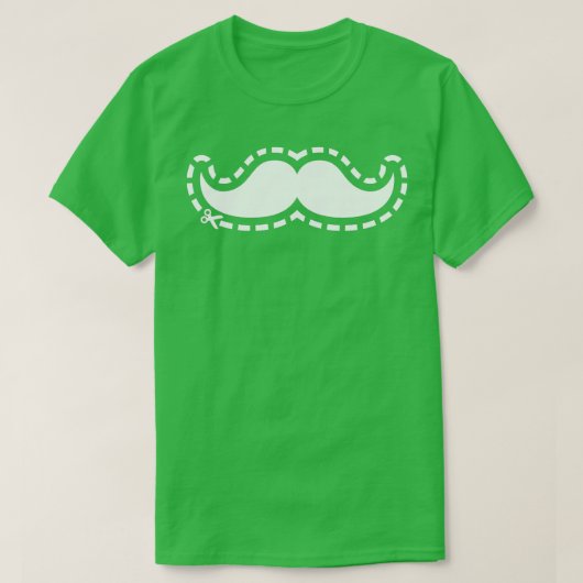 T-shirt Moustache coupée (Design devant)
