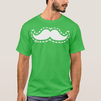 T-shirt Moustache coupée
