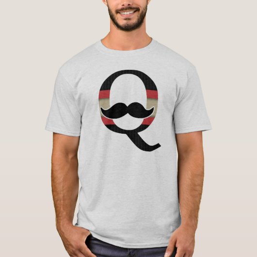 T-shirt Moustache de Q (Devant)