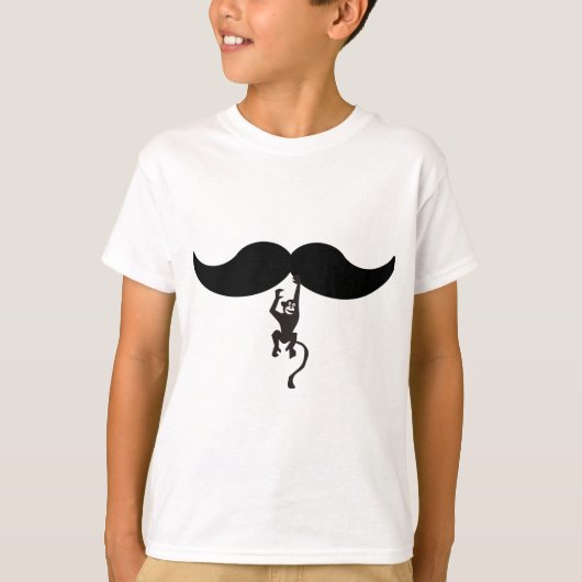T-shirt moustache de singe (Devant)