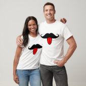 T-shirt Moustache drôle (Unisexe)