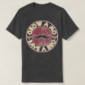 T-shirt Moustache Drôle Pousser Une Moustache (Design devant)