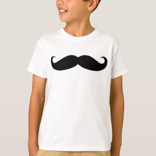T-shirt Moustache en noir ou blanc