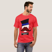 T-shirt Moustache Fabuleux d'Une (Devant entier)