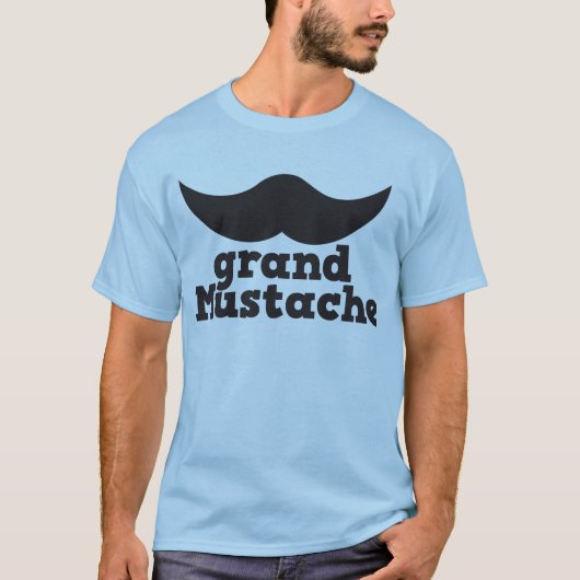 T-shirt Moustache grande (Devant)