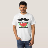 T-shirt Moustache I vous pour une certaine pastèque (Devant entier)