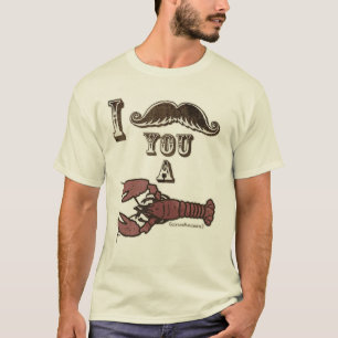 T-shirt Moustache I vous un crustacé