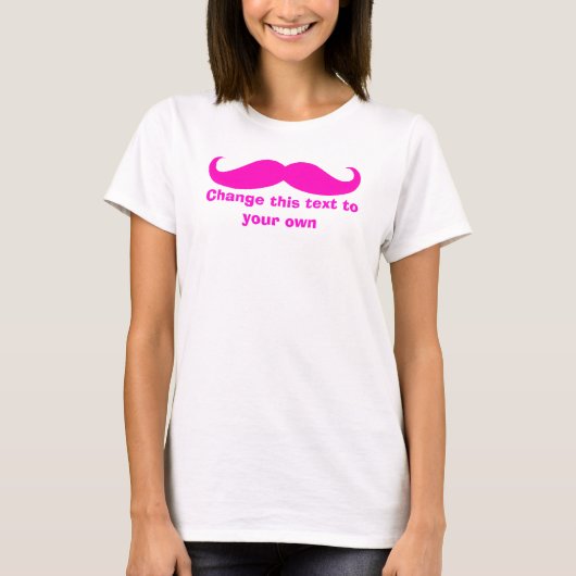 T-shirt Moustache la Personnaliser (Devant)