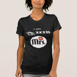 T-shirt Moustache Lips Mr. Mrs. Just Married