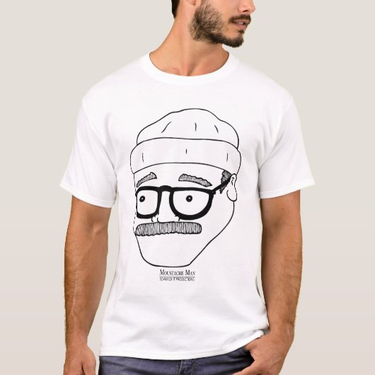 T-shirt Moustache Man (Devant)