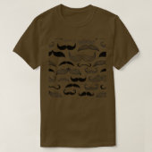 T-shirt moustache Motif Movember faire moustache (Design devant)