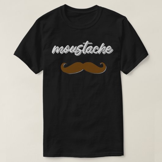 T-shirt moustache Movember (Design devant)