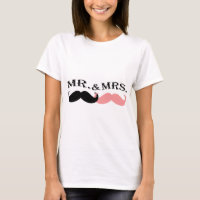 Moustache noire et rose vintage