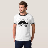 T-shirt Moustache stache classique (Devant entier)