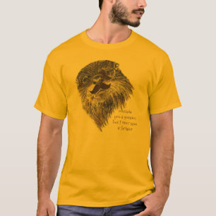T-shirt Moustache toi une question Otter le sauver Humour 