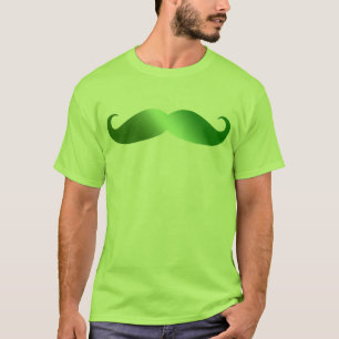T-shirt Moustache verte d'Irlandais de moustache