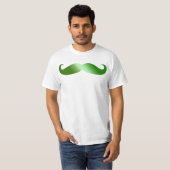 T-shirt Moustache verte irlandaise (Devant entier)